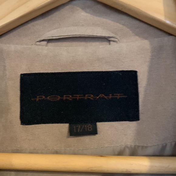 PORTRAIT  Spring Pea Coat Sz 18 -Camel - Picture 3 of 6